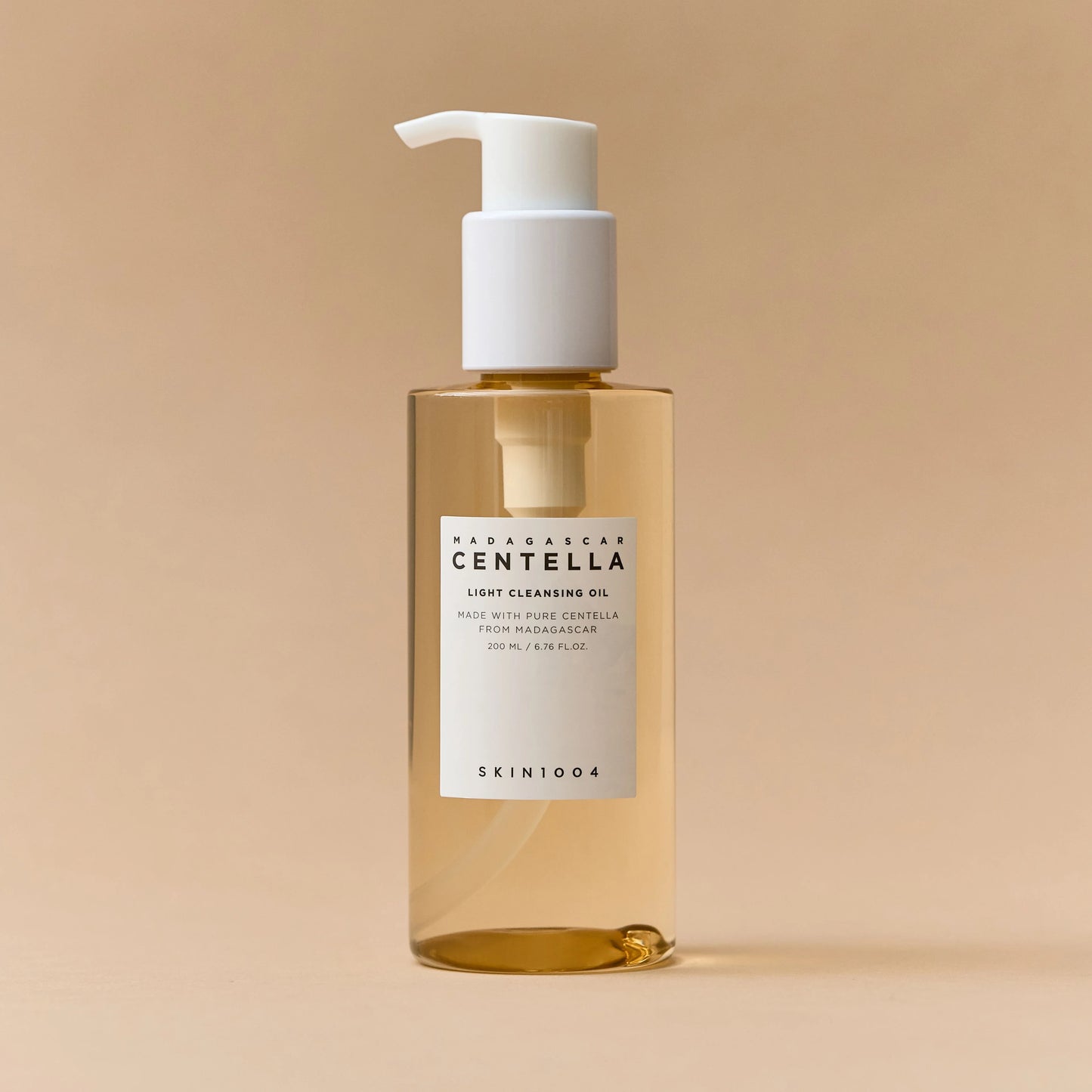 Aceite limpiador con centella, elimina maquillaje y calma la piel
