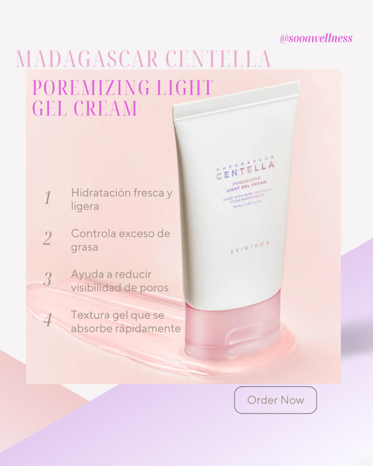 Hidratante coreano con centella y efecto minimizador de poros
