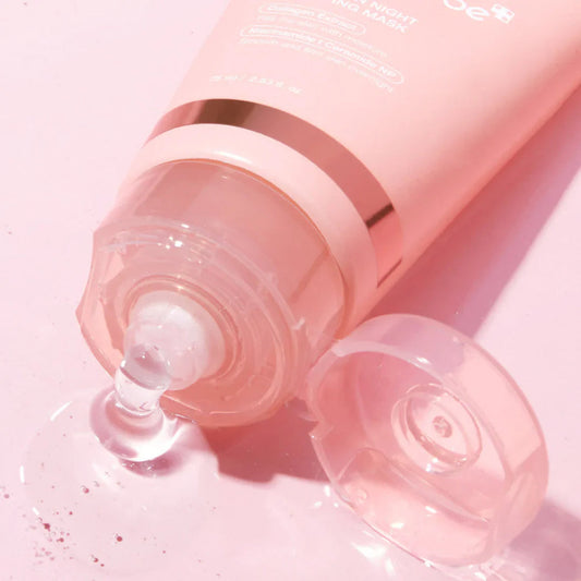 mascarilla nocturna formulada con colágeno hidrolizado, péptidos y niacinamida