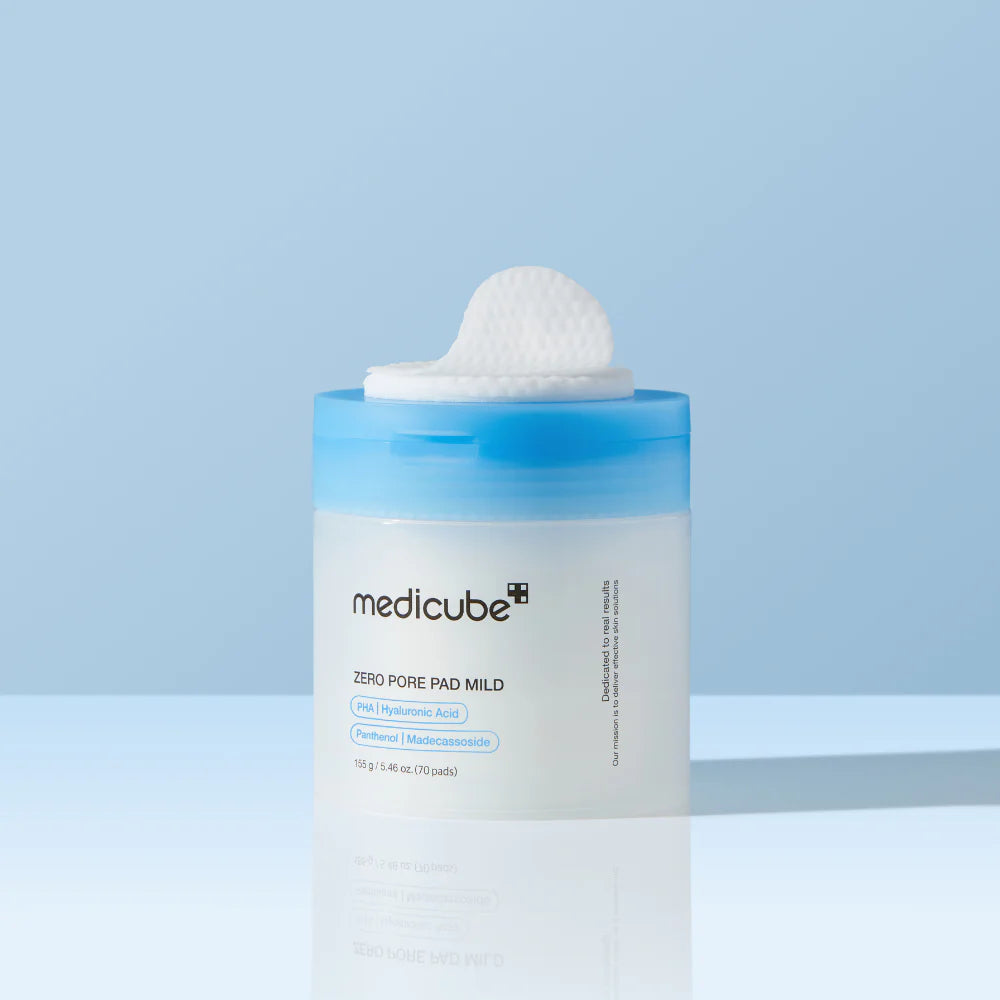 Discos exfoliantes coreanos Medicube Zero Pore Pad Mild para poros dilatados