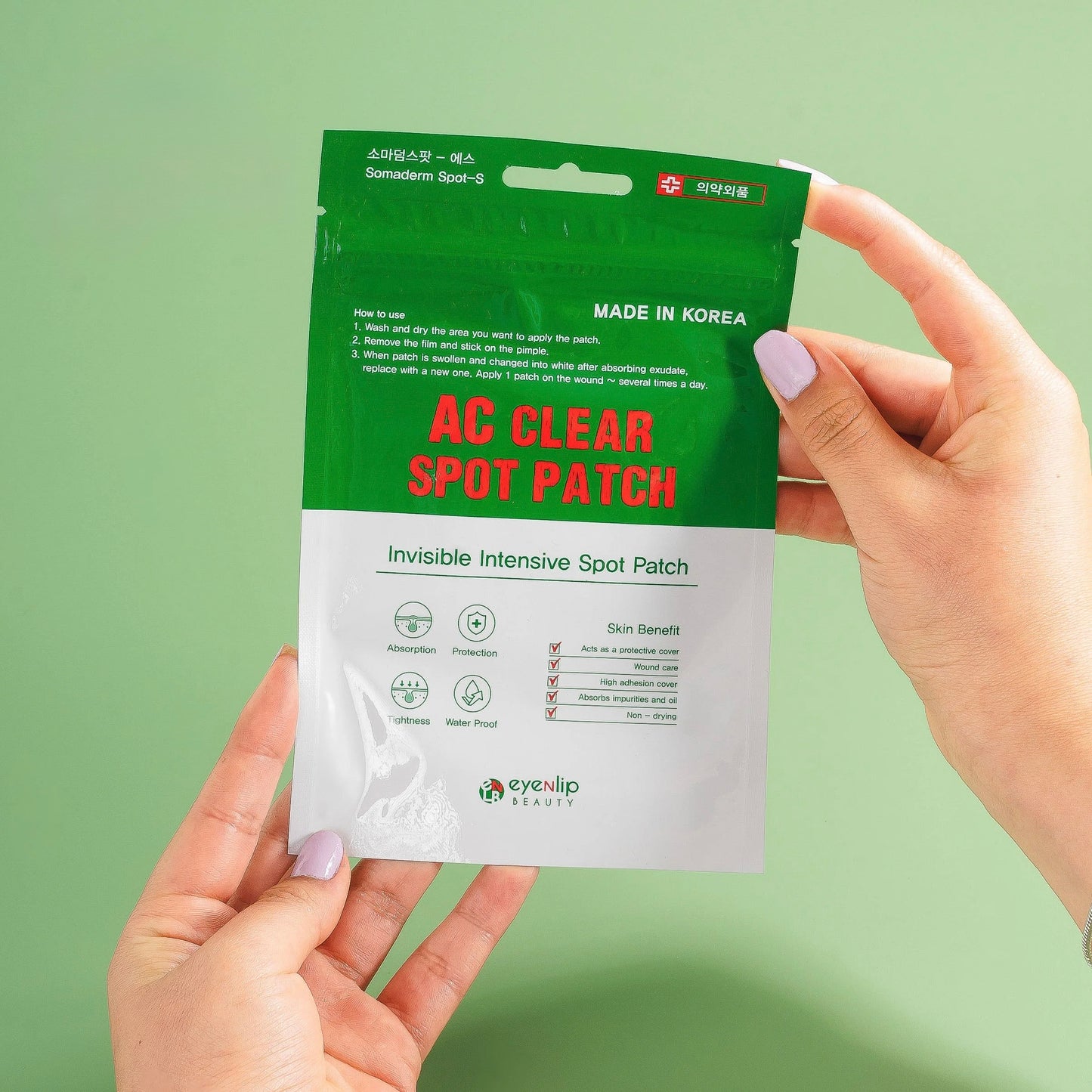 Tratamiento rápido para brotes de acné con parches coreanos Eyenlip