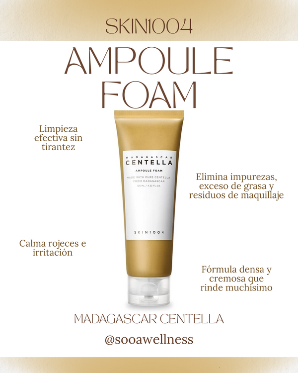 Espuma facial calmante para pieles mixtas o reactivas
