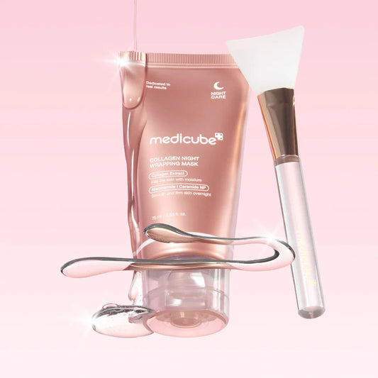 mascarilla nocturna formulada con colágeno hidrolizado, péptidos y niacinamida para reafirmar, hidratar profundamente y mejorar la textura de la piel mientras duermes.
