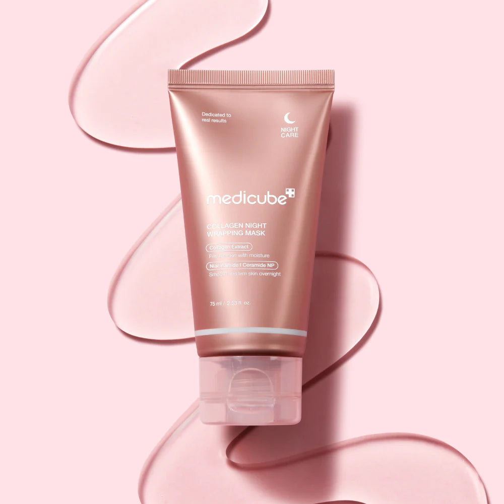 mascarilla nocturna formulada con colágeno hidrolizado, péptidos y niacinamida para reafirmar, hidratar profundamente.